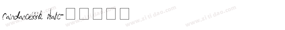 RainDanceSSK Italic字体转换